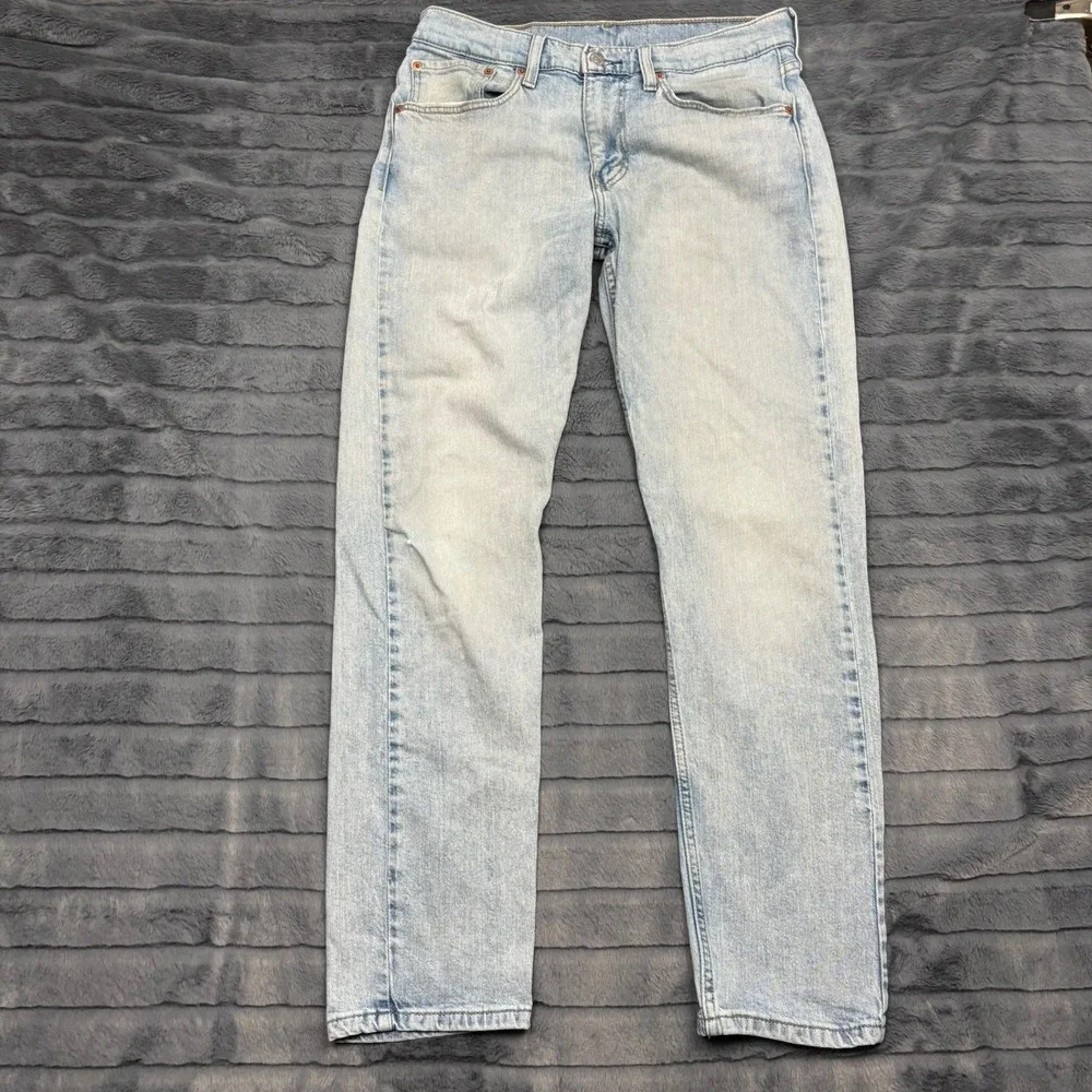 Levis 502 Regular Taper Fit Light Wash Denim Jeans Mens 32x32 29507-1440